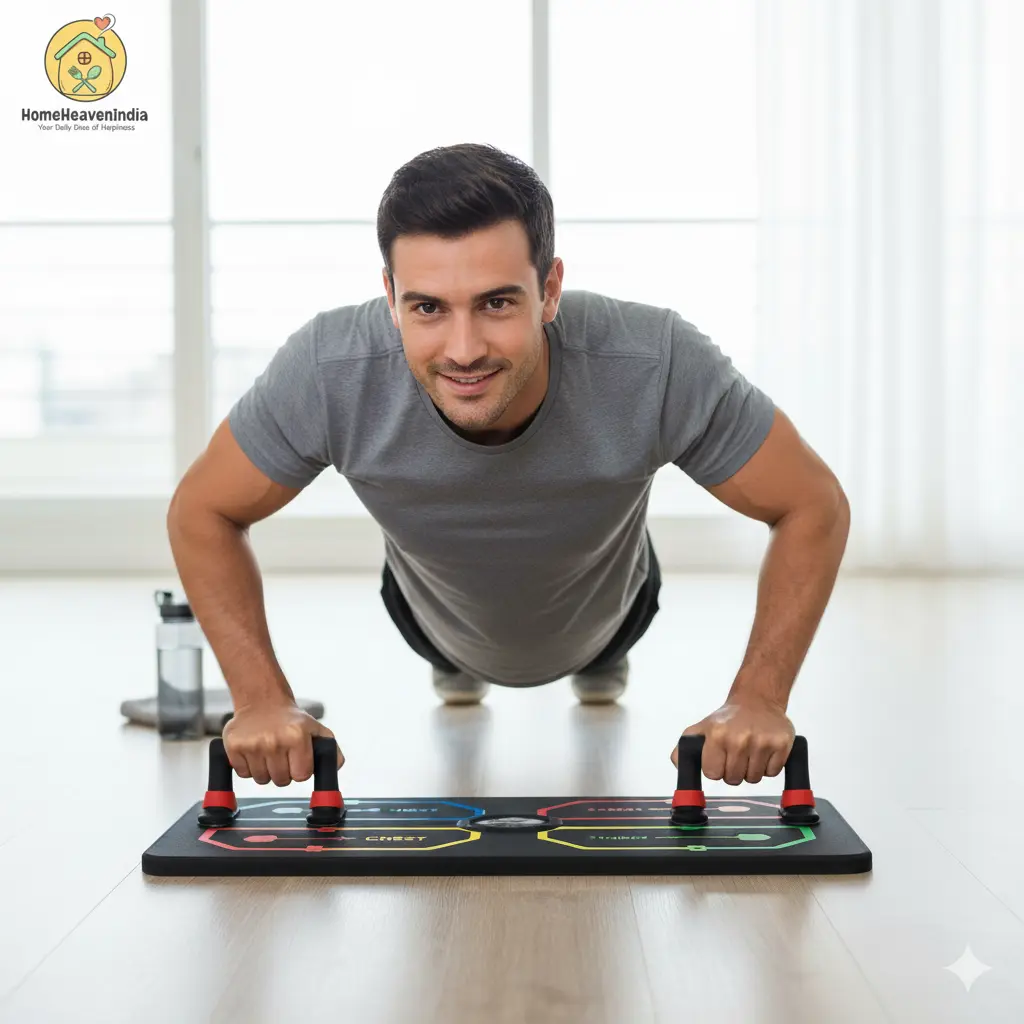 ​9-in-1 Push Up Board | Multi-functional Pushup Bar System for Home Gym Chest, Triceps, Shoulders & Back Workout