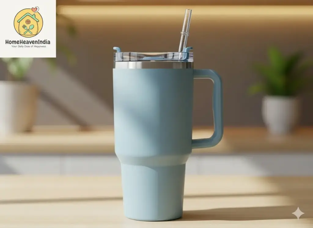 Trending 1200 ML Insulated Tumbler with Straw & Handle | Spill-Proof Stainless Steel Vacuum Water Bottle for Hot & Cold Drinks