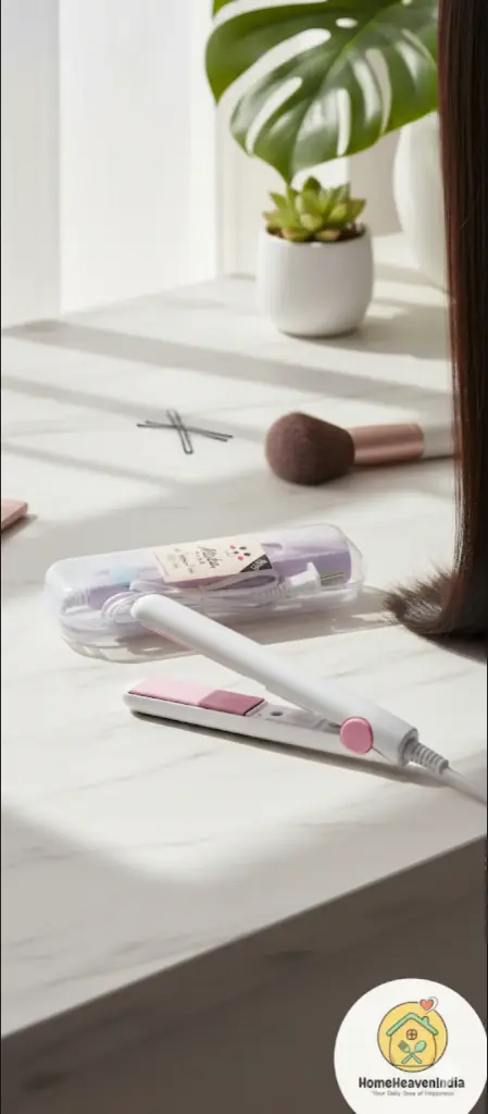 Portable Mini Hair Straightener for Quick Touch-Ups | Compact Hair Styling Tool for Travel